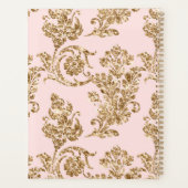 Aangepaste roze Motivatie planner voor roze goud (Achterkant)