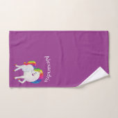 Aangepaste  Roze Paarse Blauwgroen Blauwe Eenhoorn Bad Handdoek (Handdoek)