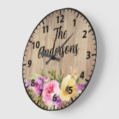 Aangepaste, roze, Paarse roze rozen grote rozen Klok (Hoek)