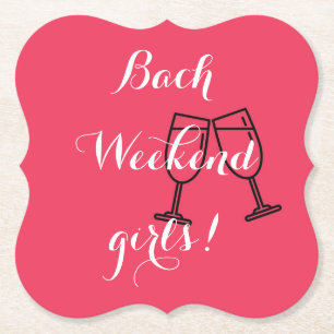 Aangepaste roze papieren onderzetters voor vrijgez