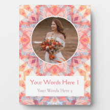 Aangepaste Roze Peach Star bruiloft Jubileum Gift