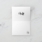 Aangepaste Roze Pioen Bloemdesign Bedankkaart (Binnen)