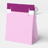 Aangepaste  roze prinses bedankdoosjes (Achterkant)