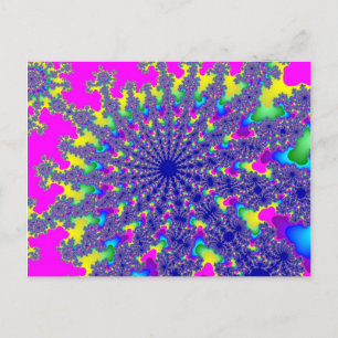 Aangepaste Roze Regenboog Barst Ansichtkaart Briefkaart