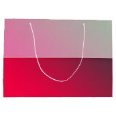 Aangepaste roze rode papiertas groot cadeauzakje (Achterkant)