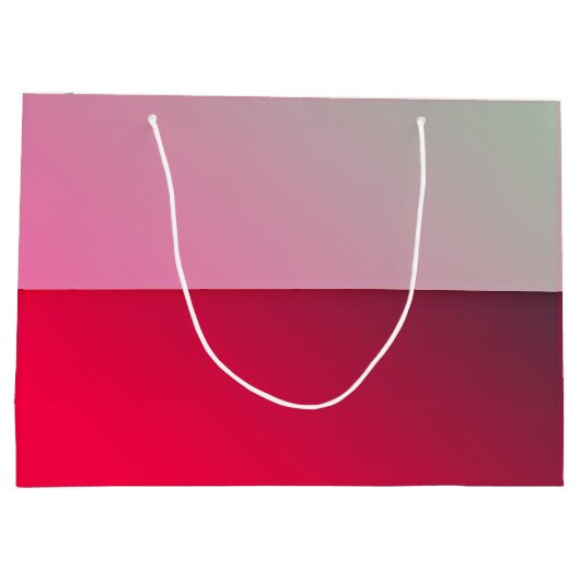 Aangepaste roze rode papiertas groot cadeauzakje (Achterkant)