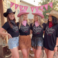 Aangepaste Roze Rodeo Crew Bachelorette Party