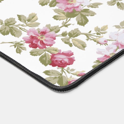 Aangepaste roze roze roze rand bureaumat (Hoek)