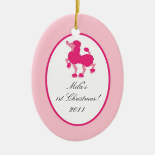 Aangepaste roze roze sierpot Parijs Keramisch Ornament