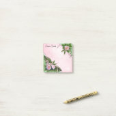 Aangepaste roze rozen Post-it notities Post-it® Notes (Op bureau)