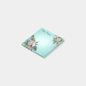 Aangepaste roze rozen Post-it notities Post-it® Notes (Schuin)