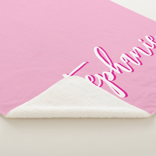 Aangepaste roze sherpa deken (3/4)