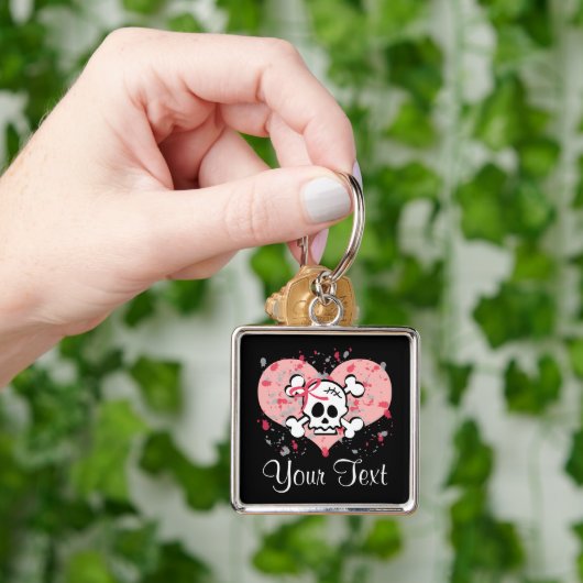 Aangepaste roze Sleutelhanger (Hand)