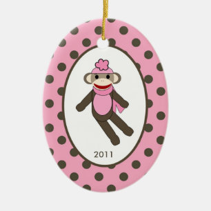 Aangepaste roze sokaap voor sierdoeleinden keramisch ornament