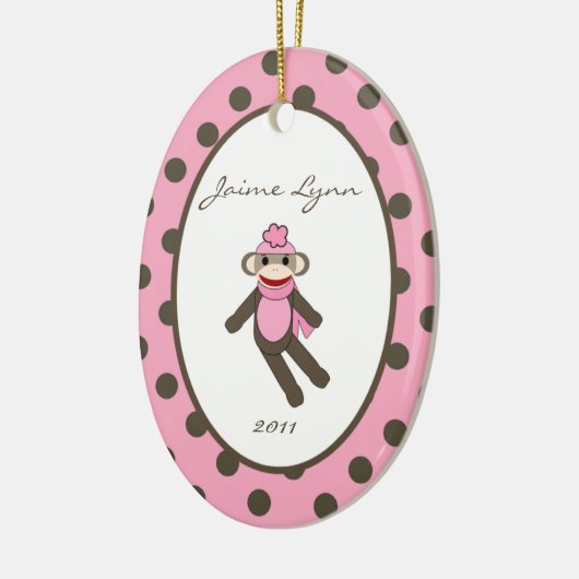 Aangepaste roze sokaap voor sierdoeleinden keramisch ornament (Links)