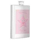 Aangepaste roze sterflessen heupfles (Rechts)