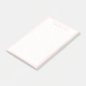 Aangepaste Roze Stippenraster Trouw Planner Agenda Post-it® Notes (Schuin)