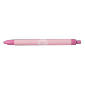 Aangepaste roze strip Blauwe inkt Pen (Voorkant)