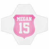 Aangepaste roze voetbal cadeau voor atletisch meis (Enkel)