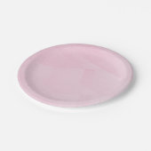 Aangepaste Roze Witte Blanke Trendy Elegante Sjabl Papieren Bordje (Gekanteld)