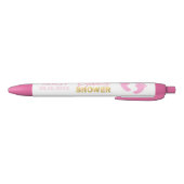 Aangepaste roze witte gouden Baby showers pennen (Bodem)