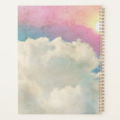 Aangepaste roze wolken manifestatie planner (Achterkant)