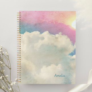 Aangepaste roze wolken manifestatie planner
