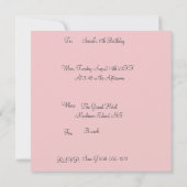 Aangepaste Roze Zwart & Wit Luipaardprint Kaart (Achterkant)