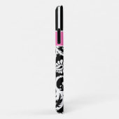 Aangepaste roze, zwart, witte, gestreept masker Case-Mate iPhone case (Achterkant/rechts)