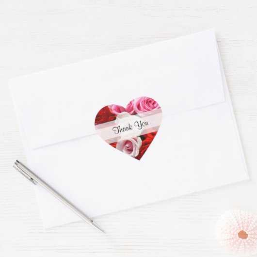 Aangepaste Rozen Harde Stickers (Envelop)
