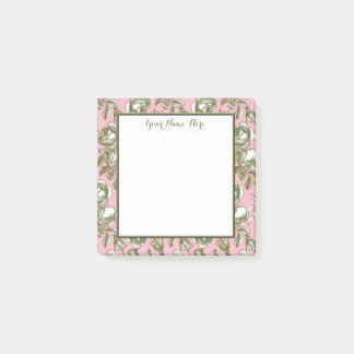 Aangepaste  Rozen op lichte roze Florale sticks Post-it® Notes