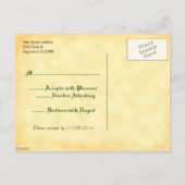 Aangepaste RSVP Holiday Green Pine Briefkaart (Achterkant)