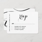 Aangepaste RSVP-kaarten RSVP Kaartje (Voorkant / Achterkant)
