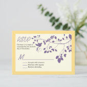 Aangepaste RSVP voor Tortelduifjes Weddenschap (Staand voorkant)