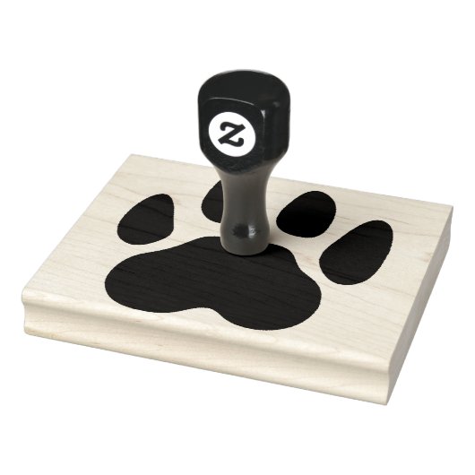 Aangepaste Rubber Stamp Paw Print Rubberstempel (Stempel)