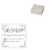 Aangepaste rubberen stempel DIY RSVP bruiloft uitn (Gestempeld)