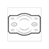 Aangepaste rubberen stempel Est 2024 Label Design  (Afrduk)
