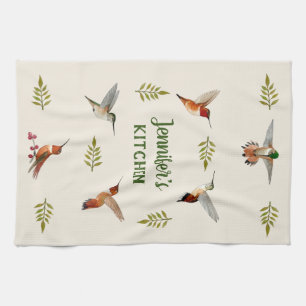 Aangepaste Rufous Kolibries Theedoek