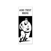 Aangepaste Rugby Player - Wood Art Stamp Rubberstempel (Afrduk)