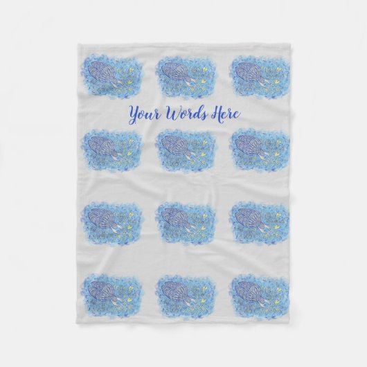 Aangepaste rugzak van Archangel Michael's onderste Fleece Deken (Voorkant)