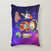 Aangepaste ruimteastronautenkussen accent kussen (Voorkant(Verticaal))
