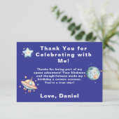 Aangepaste Ruimtevaarder Ruimtevaart Thema Bedankt (Staand voorkant)