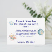 Aangepaste Ruimtevaarder Ruimtevaart Thema Bedankt (Staand voorkant)