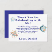 Aangepaste Ruimtevaarder Ruimtevaart Thema Bedankt (Voorkant / Achterkant)