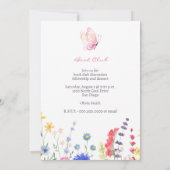 Aangepaste rustieke bloemenboekenclub kaart (Achterkant)