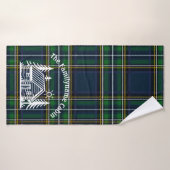 Aangepaste Rustieke Familie Cabin Badhanddoek (Badhanddoek)