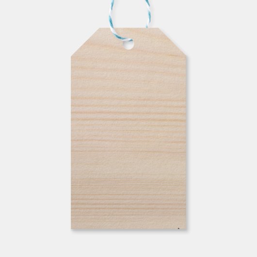 Aangepaste Rustieke Houten Bedankt van Koppel Cadeaulabel (Achterkant)