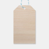 Aangepaste Rustieke Houten Dank Je van Koppel Cadeaulabel (Achterkant)