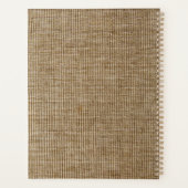 Aangepaste Rustieke Jute Natuur 2026 Planner (Achterkant)