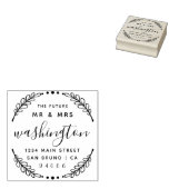 Aangepaste rustieke krans | Toekomstige toespraak  Rubberstempel (Gestempeld)